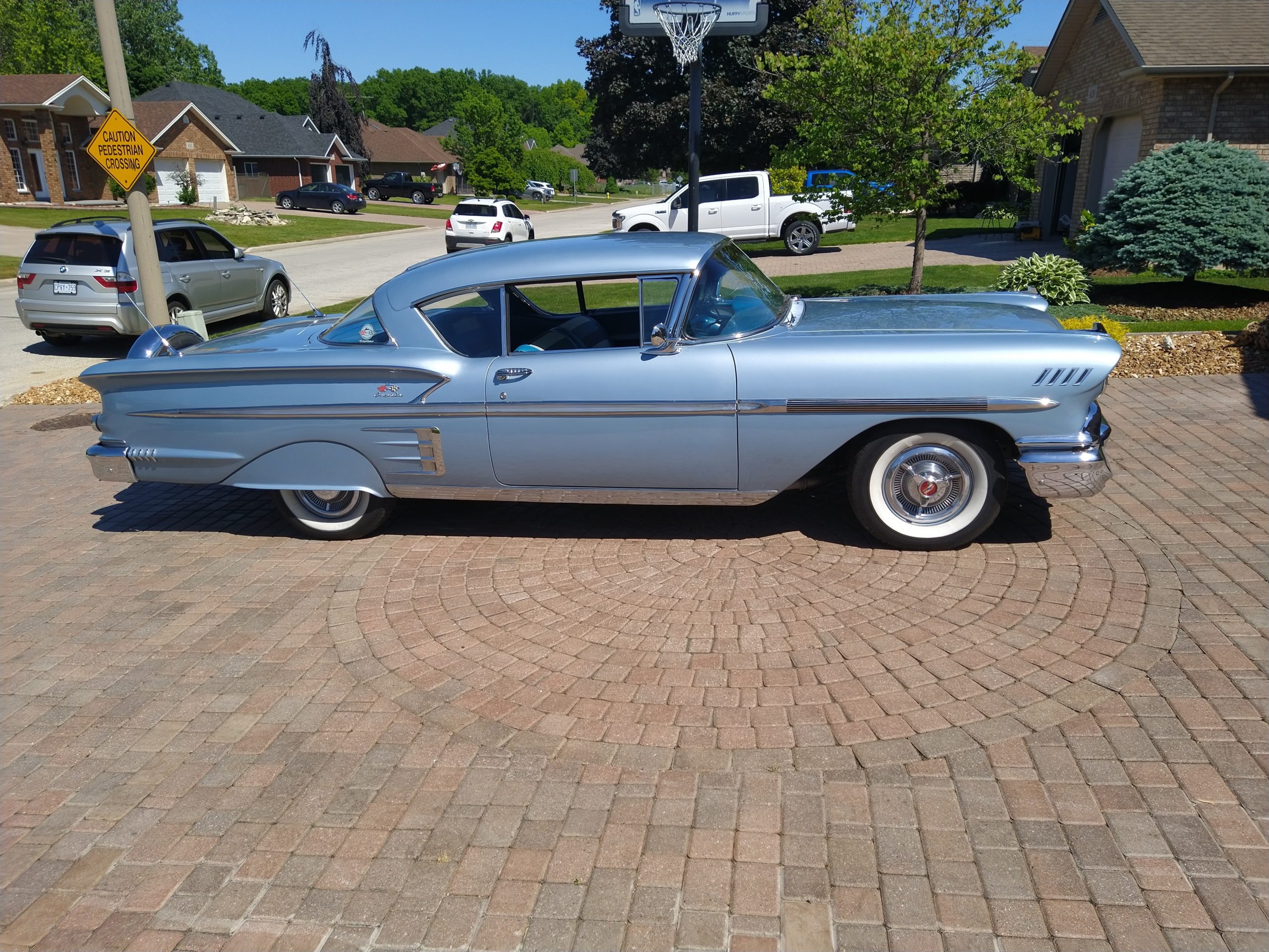 1958 Chevrolet Impala Restoration a little over a year ago First year !