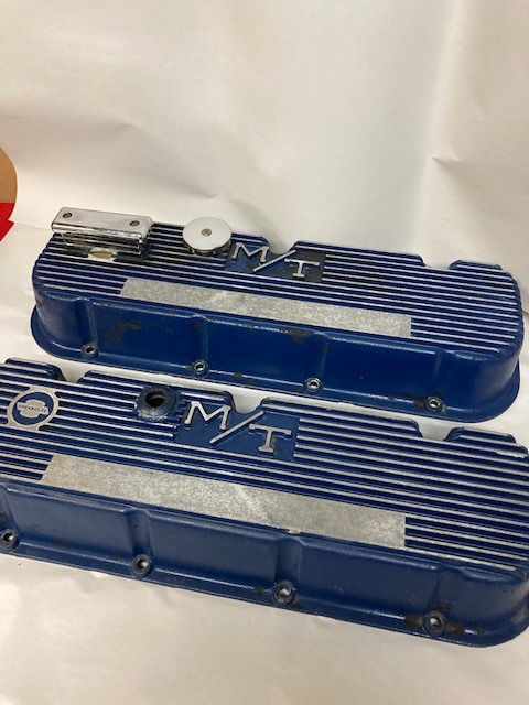 M/T Chevrolet BBC Finned Valve Covers Vintage 70’s Mickey Thompson