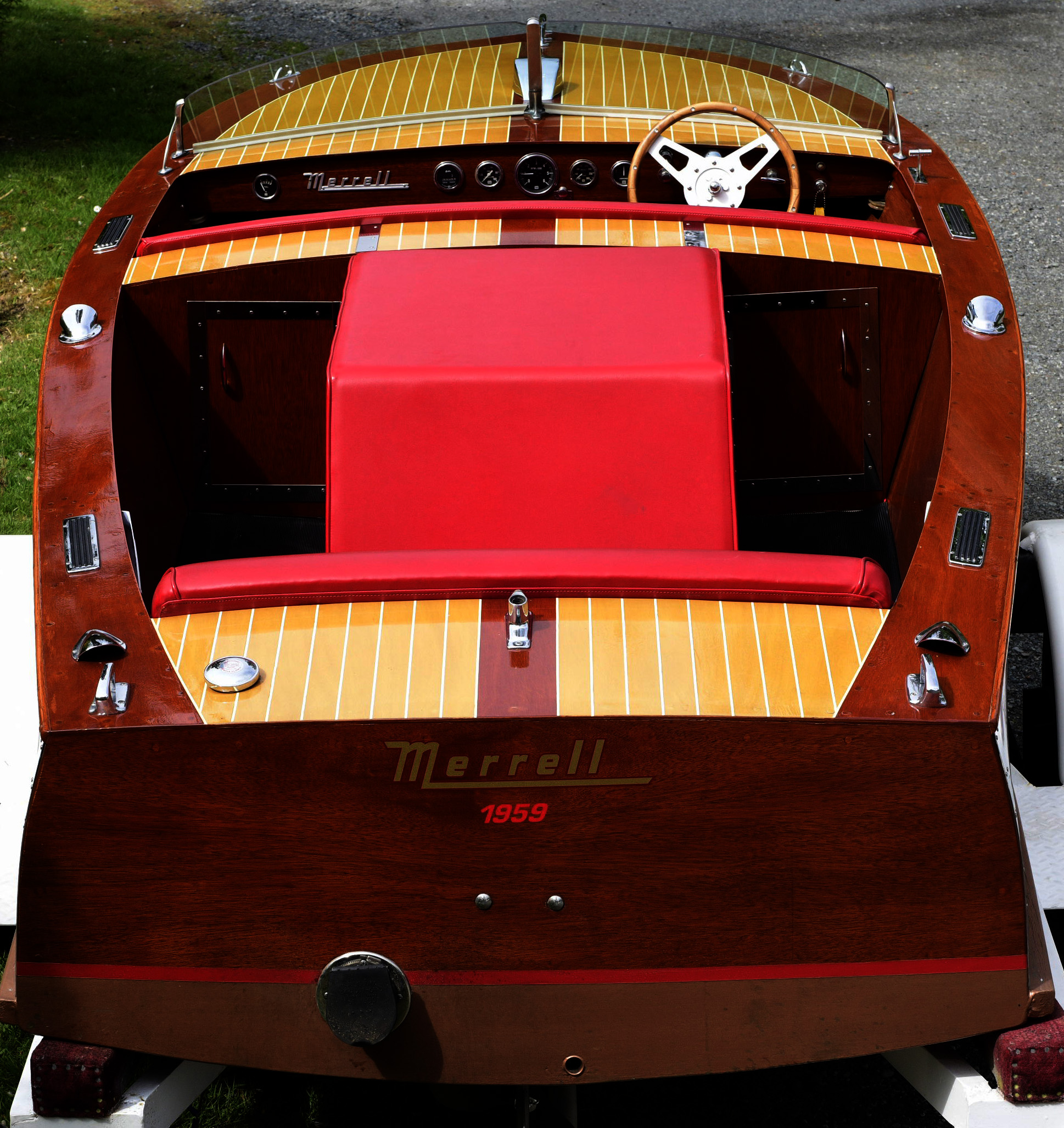 Wooden Inboard Speedboat 1959
