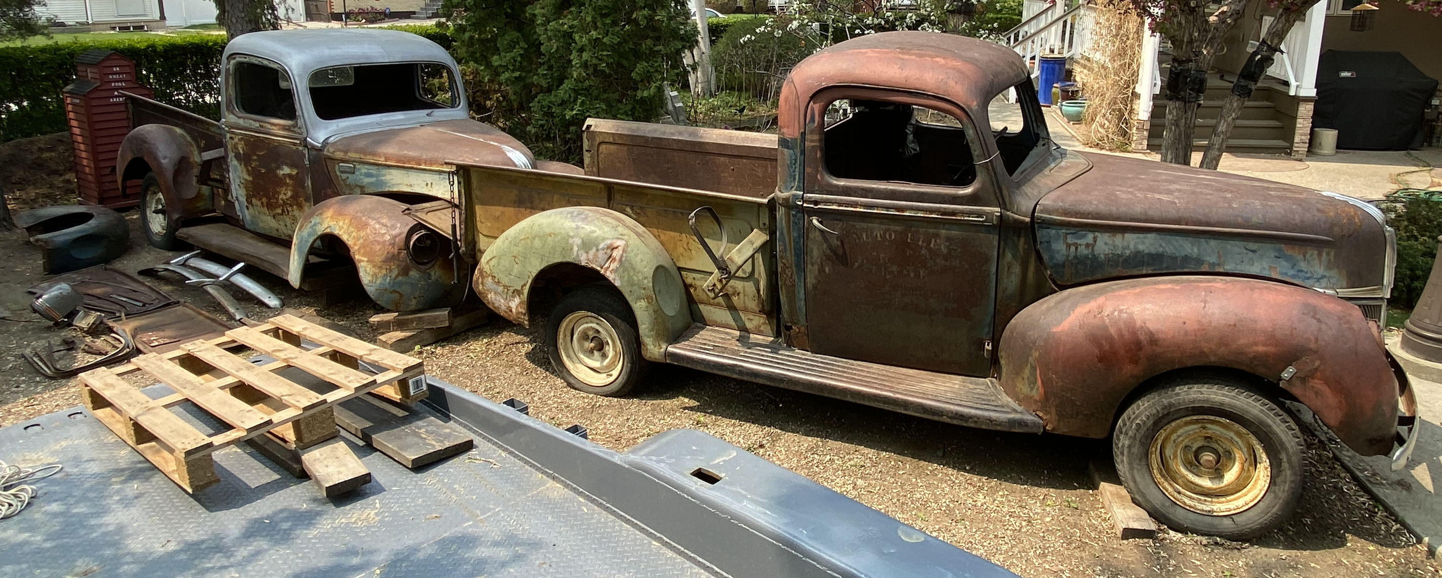 Two 1941 Ford Pickups for sale